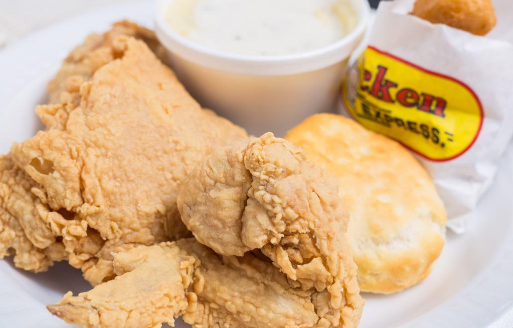 3 Express Fish Dinner · Includes 2 regular sides and 3 hushpuppies