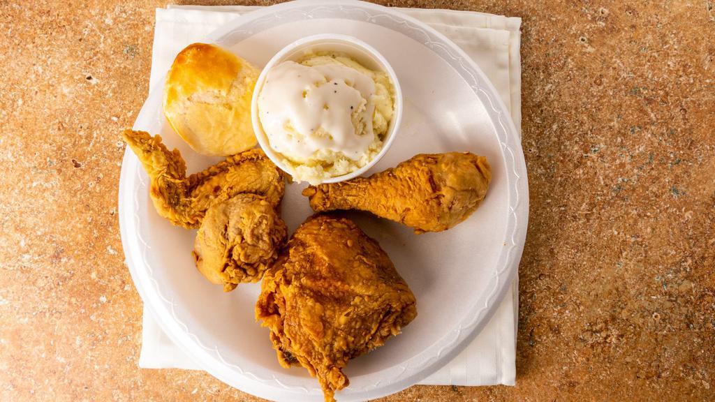 3 Piece Chicken · Includes a biscuit or a roll.