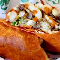 California Burrito · steak, french  fries, pico de gallo cheddar cheese