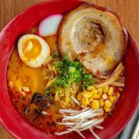 Spicy Miso Ramen · Japanese style Ramen Noodle with Spicy Miso flavor broth.