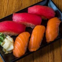 Nigiri · choice of 6 pieces sushi.
Consuming raw or undercooked meat, poultry, seafood, shellfish, or...