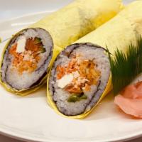 Burrito Roll · Contain raw fish.