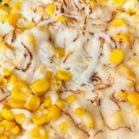 Cheesy Corn · Korean style corn with mozzarella cheese.