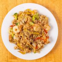 Shrimp Fried Rice · SHRIMP, VEGETABLES, AND Rice with OR WITHOUT EGG