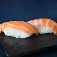 *Sake Toro Nigiri · atlantic salmon belly. british columbia, faroe islands, norway; . marine net pen. the seafoo...