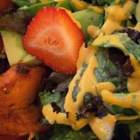 Paneer / Chicken Tikka And Avocado Salad · Spicy cottage cheese / chicken tikka and creamy avocado in vinaigrette.