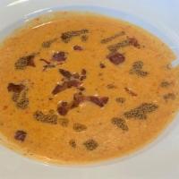 Beer Cheese Soup · Goat cheese, bacon, thyme.