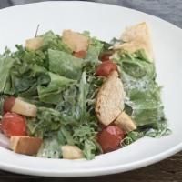 House Salad (Side Salad) · Chopped Romaine, Cherry Tomato, Red Onion, Tillamook Cheddar, Garlic Croutons.