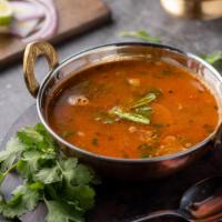 Thakali Rasam · Hot and spicy. Tangy flavor soup added tomatoes and seasonings.