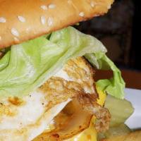 Chicken Burger · Special burger made with houses spices.