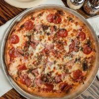 Ben'S (Med) · Ground beef, Italian sausage, pepperoni, and ham.
