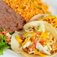 Classic Tacos (Two) · you choice of tortillas: crispy corn, soft corn or soft flour