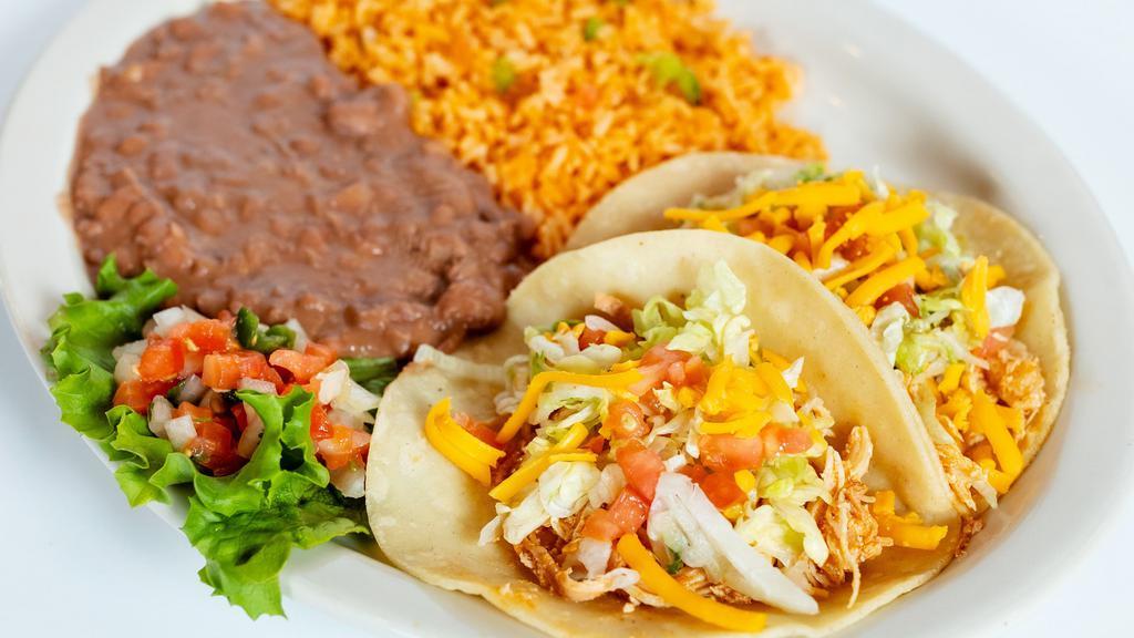 Classic Tacos (Two) · you choice of tortillas: crispy corn, soft corn or soft flour