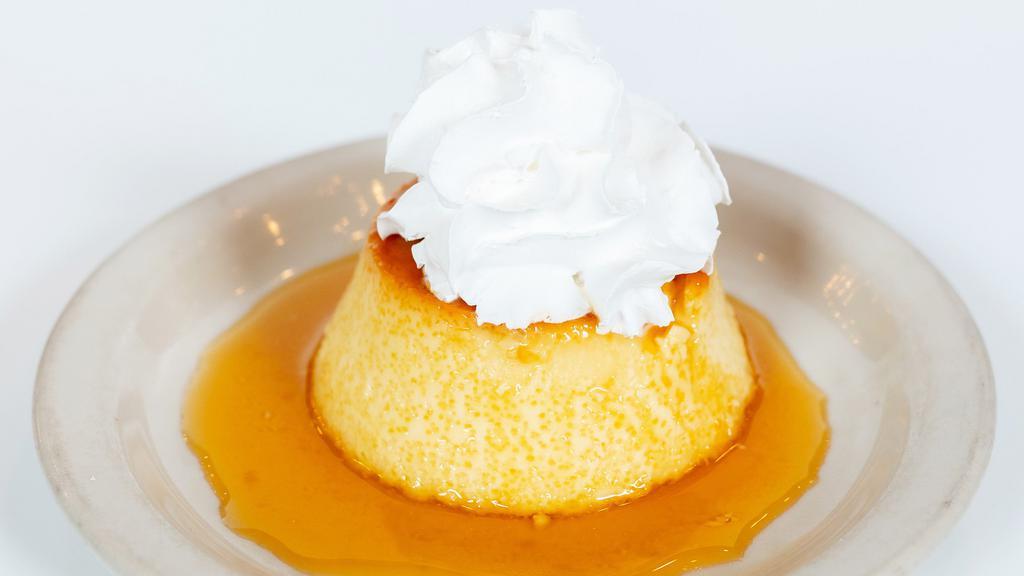 Flan · Homemade Mexican egg custard, topped with caramelized sauce
