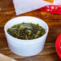 Indv Side Lrg Collard Greens · Southern Style Collard Greens, Perfect with Chicken!