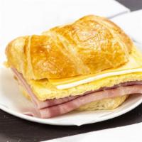 Ham, Cheese & Egg Butter Croissant  · 