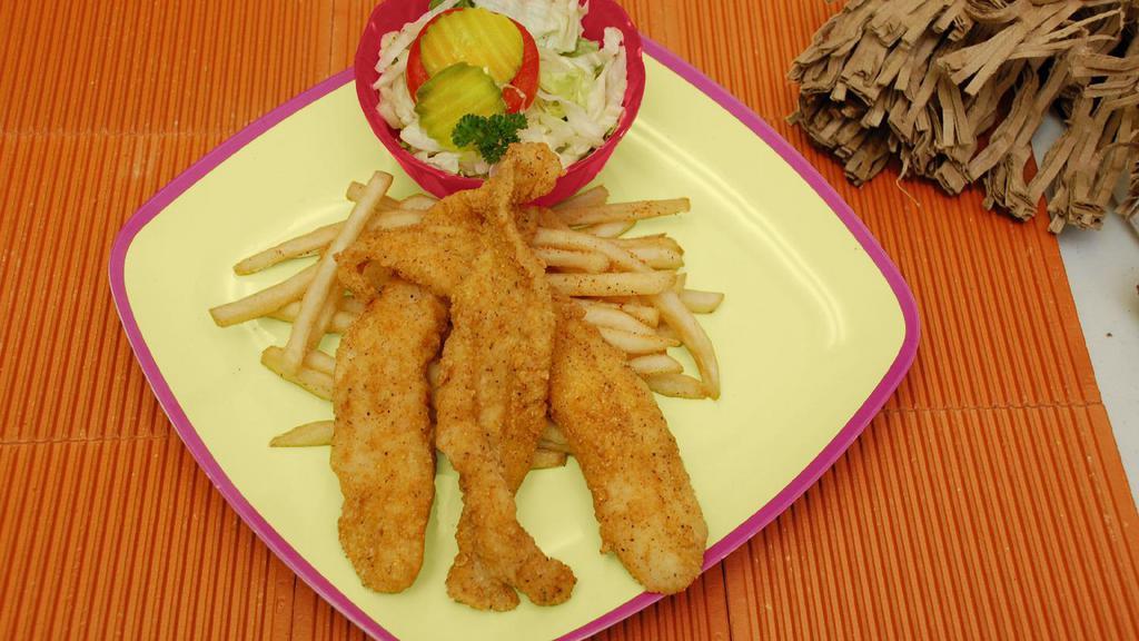 3 Pc Fish · Comes with three pieces fish, choice of one regular side, one roll and one tartar sauce.