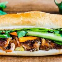 Chicken Banh Mi · Choice of protein served with Vietnamese buttery mayo, chicken liver pate (except Salmon & T...