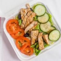Buffalo Chicken Salad · Salad with chicken that has been cooked in a spicy buttery sauce.