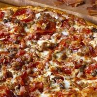 Meat Eaters (Small) · For the carnivore in all of us. Comes with mozzarella, pepperoni, bacon, canadian bacon, Ita...