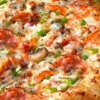 Mrjim'S Special (Large) · It's Special! Comes with mozzarella, pepperoni, ham, mushroom, onion and green  peppers. Cal...