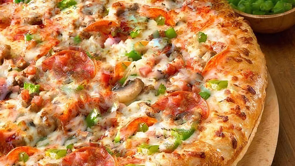 Mrjim'S Special (Small) · It's Special! Comes with mozzarella, pepperoni, ham, mushroom, onion and green  peppers. Cal 108 - 673