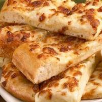 Jim Stix (Small) · Our hand-stretched crust with buttery garlic sauce and mozzarella cheese. Cut into strips an...