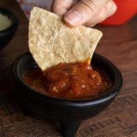 Red Sauce · Select 1/2 pint, pint or quart -- served with chips.