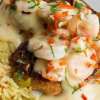 Pollo Marisco · You know it, you love it - gulf shrimp & crawfish tails, sautéed to order in our creamy whit...