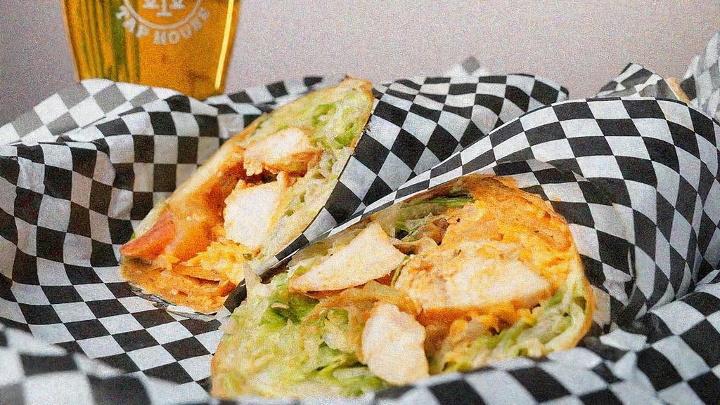 Buffalo Style Cauliflower Wtth Wraps · Cauliflower deep fried, tossed with house seasoning and dressed in spicy buffalo sauce and ranch, crisp lettuce, fresh tomato and shredded cheese