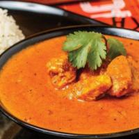 Chicken Korma (White Meat) · Boneless chicken cooked with heavy cream, nuts and spices.