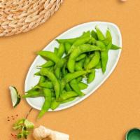 Edamame · Steamed and lightly salted soybeans.