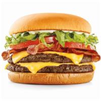 Supersonic® Double Cheeseburger · Lettuce, pickles, tomatoes, onions,
choice of condiment.
