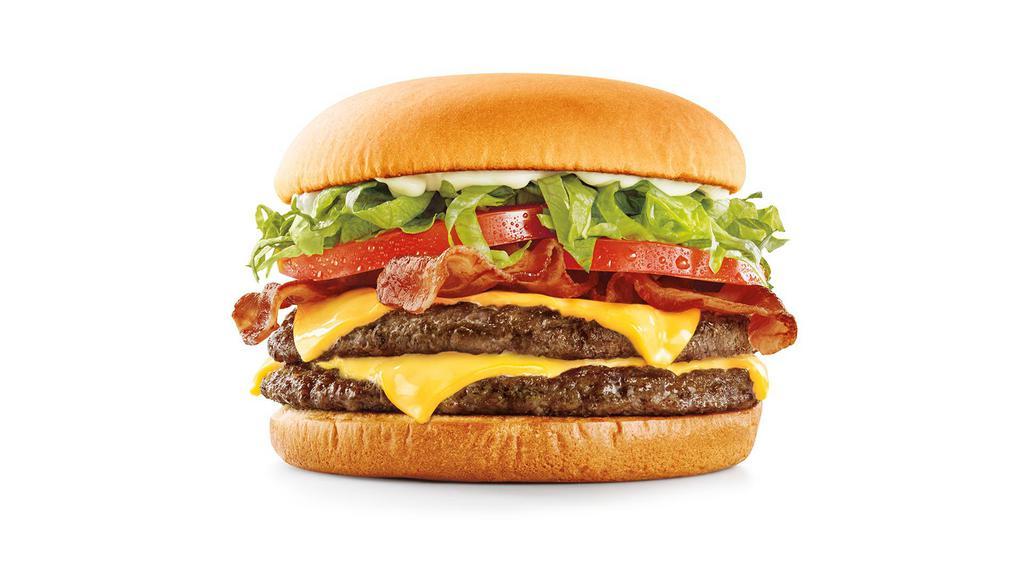 Supersonic® Double Cheeseburger · Lettuce, pickles, tomatoes, onions,
mayo, ketchup