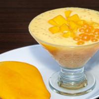 Mango Sago · Mango Sago is one of the most iconic dessert from Hong Kong. 
Pearl Sago in a mango puree mi...