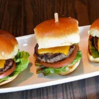 Sliders Grilled Burger · Three burger patties grilled with TL seasoning and prepared medium well. Served on toasted s...