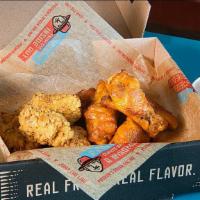 8 Pcs Wings · Choose between our seasoned all-white Boneless or large Bone-in chicken wings that are baked...