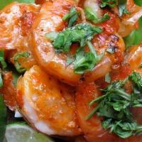 Piri Piri Shrimps · Pan-seared Shrimps coated and cooked on Portuguese (goan) sauce