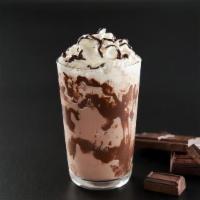 Frozen Hot Chocolate · Hot chocolate served over ice with a whipped topping.