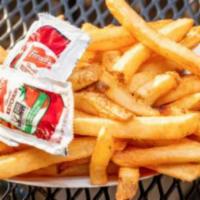 Papas · Fries or Tots served with Ketchup