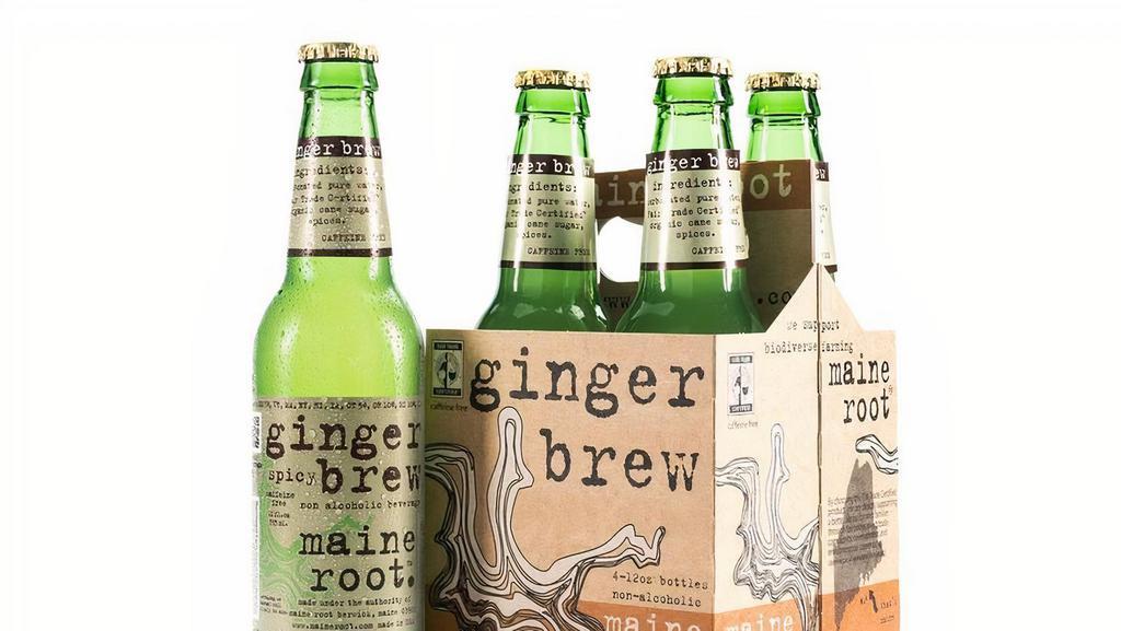 Maine Root- Ginger Beer · Carbonated pure water, Fair Trade Certified organic cane sugar, ginger, spices. Caffeine Free