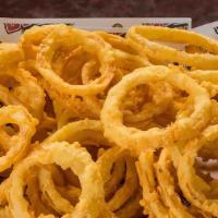 Jumbo Crispy Onion Rings · Order of our hand-breaded fresh crispy onions. Simply the best rings ever! served with our s...