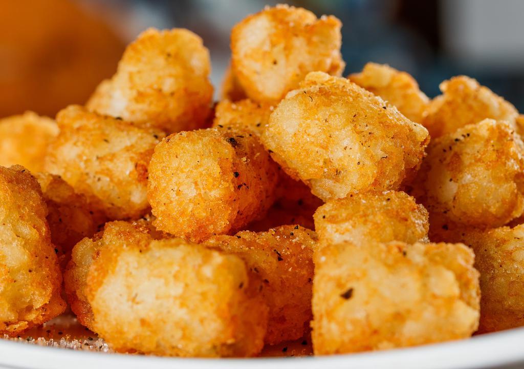 Tater Tots · Crispy tater tots served with our special brewingz dipping sauce.