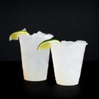 Large Rocks Margarita · Lunazul premium blanco tequila, orange liqueur, fresh lime. juice, agave nectar