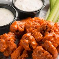 Boneless Wings · 600/1190 Calories. Rosati's wings are tossed in the sauce of your choice & served with choic...