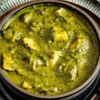 Saag Aloo · A healthy curry made from potato cooked in a spinach sauce.