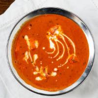 Paneer Butter Masala · Homemade cottage cheese (paneer) simmered in onions, tomatoes, and cream.