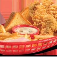 Chicken Strip Country Basket® (6 Pieces) · DQ®s crunchy, golden Chicken Strip Country Basket® is served with crispy fries, Texas toast,...