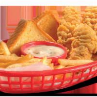Chicken Strip Country Basket® (4 Pieces) · DQ®s crunchy, golden Chicken Strip Country Basket® is served with crispy fries, Texas toast,...