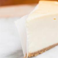 Cheesecake · One slices creamy.